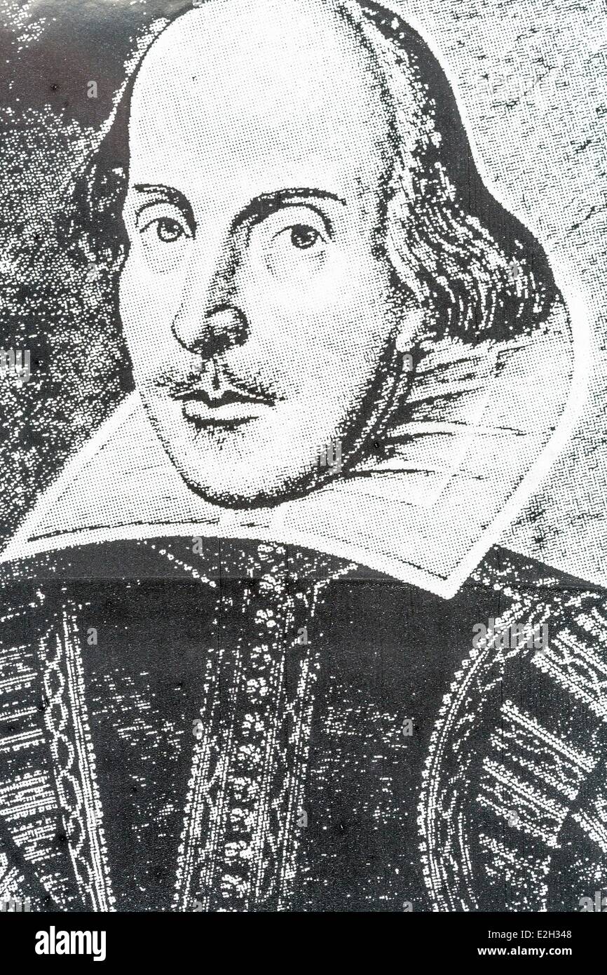 United Kingdom Warwickshire Stratford-upon-Avon William Shakespeare (1564-1616) qui est né et mort dans cette ville est considéré comme l'un des plus grands poètes et dramaturges écrivains de la culture anglaise Banque D'Images