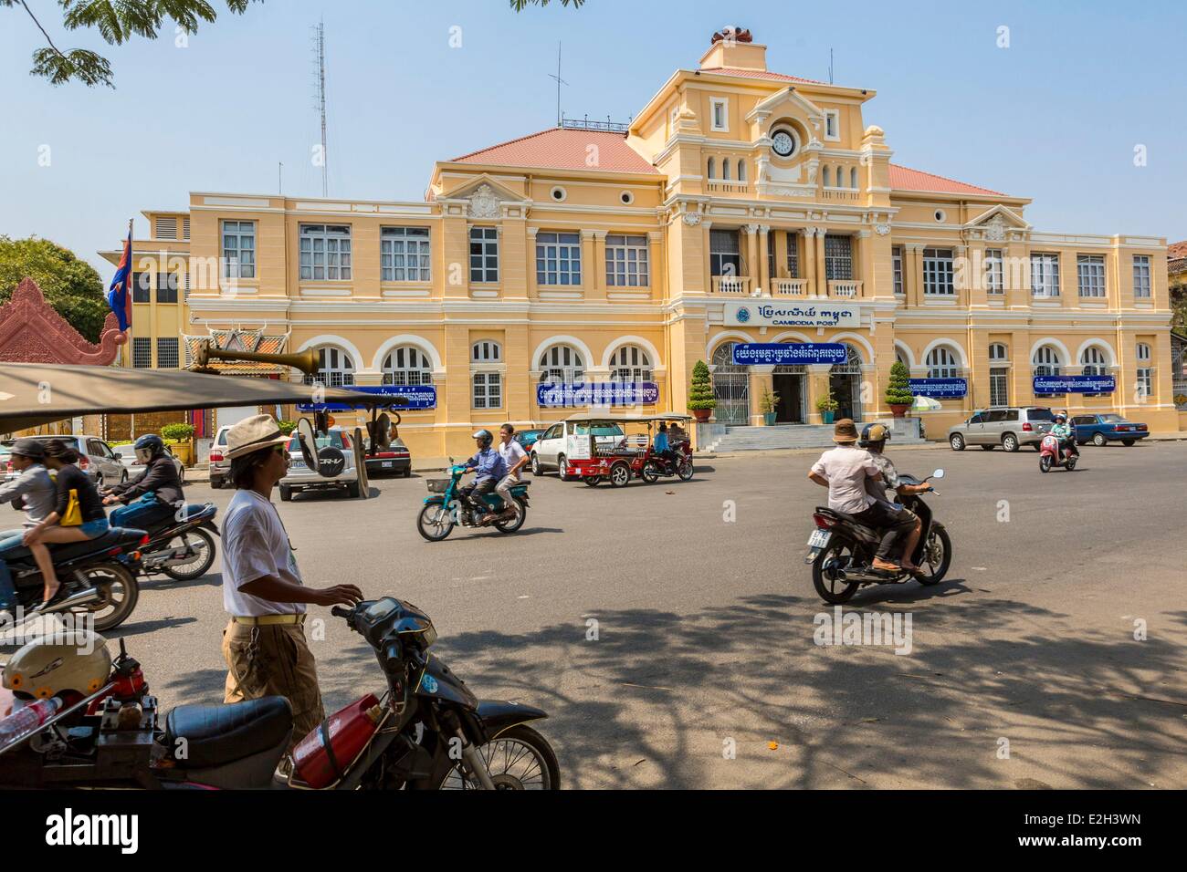 Cambodge Phnom Penh Post-colonial architecture française Banque D'Images