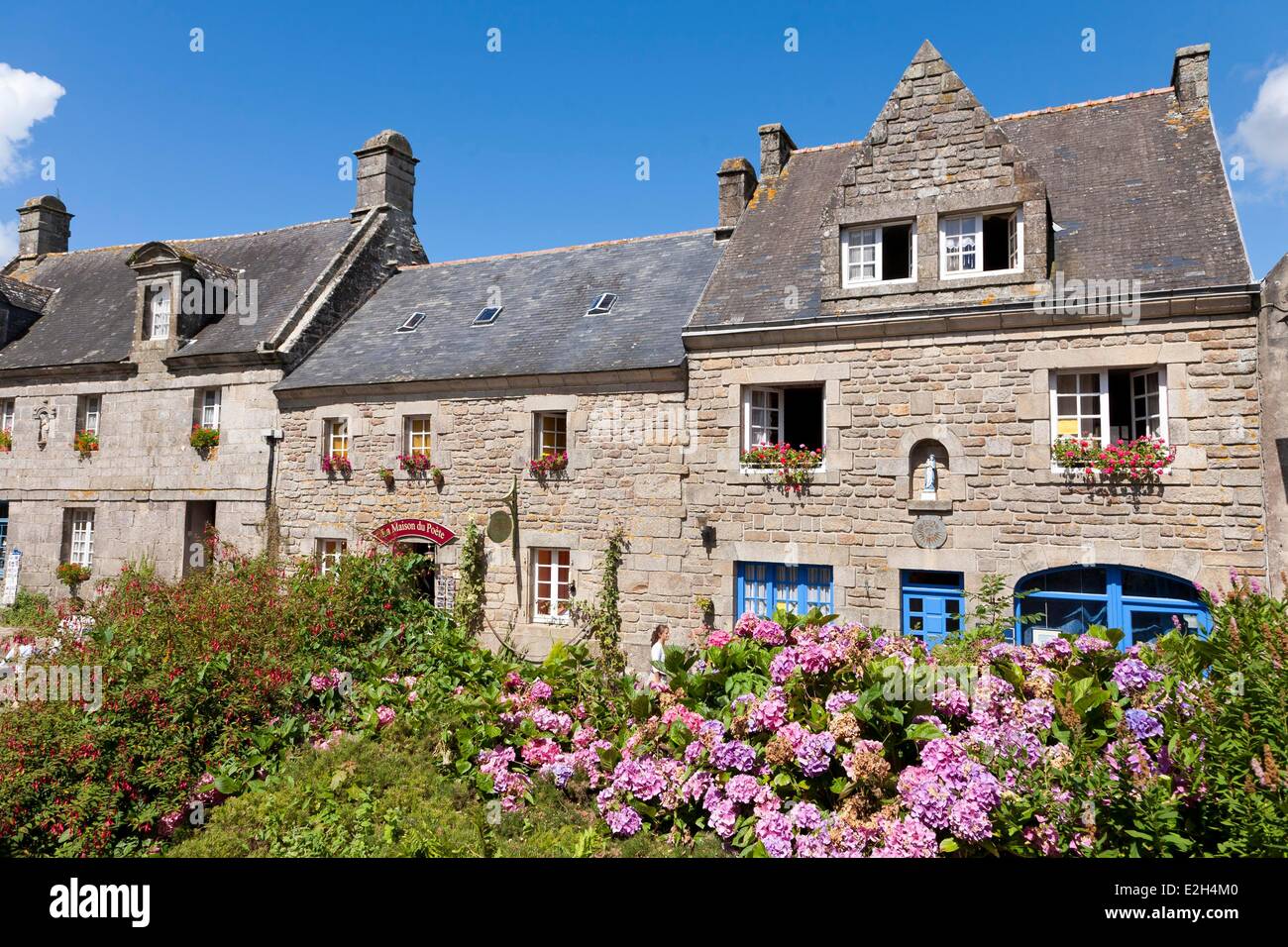 Finistere Locronan étiqueté Les Plus Beaux Villages de France (Les Plus Beaux Villages de France) Banque D'Images