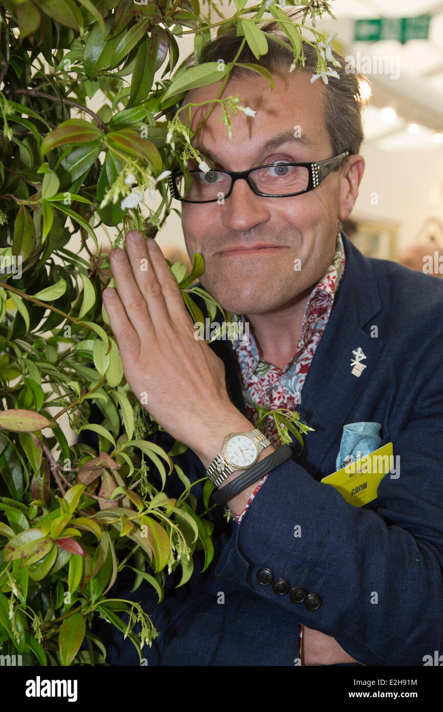 Londres, Royaume-Uni. 19 juin 2014. Sur la photo : s'Ramsay. Un nouveau salon de jardin 'cultiver' de Londres s'ouvre dans un chapiteau sur Hampstead Heath, Londres. Conçu par l'Affordable Art Fair créateur Ramsay. Credit : OnTheRoad/Alamy Live News Banque D'Images