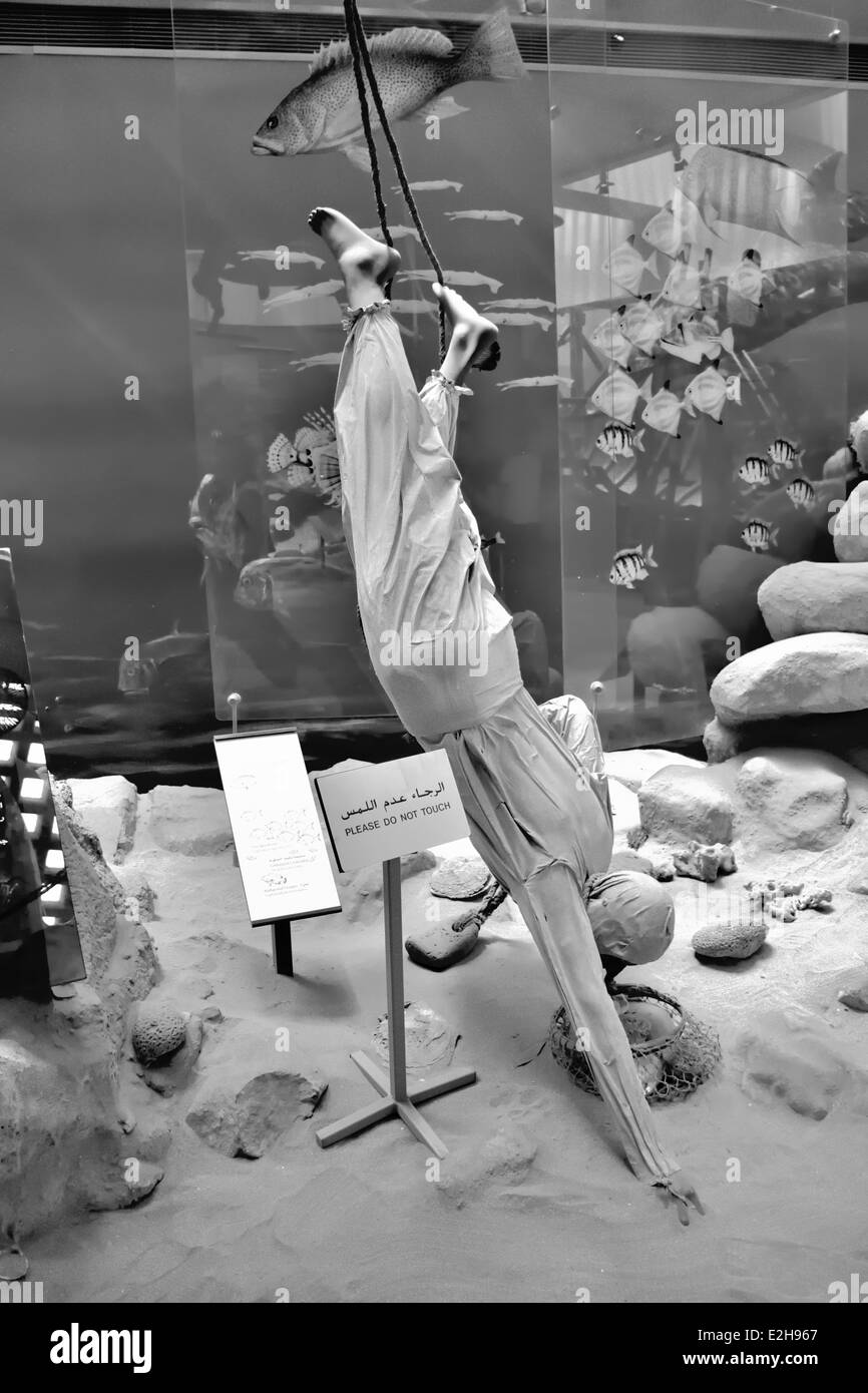 La pêche aux perles dans le Golfe DUBAÏ Banque D'Images