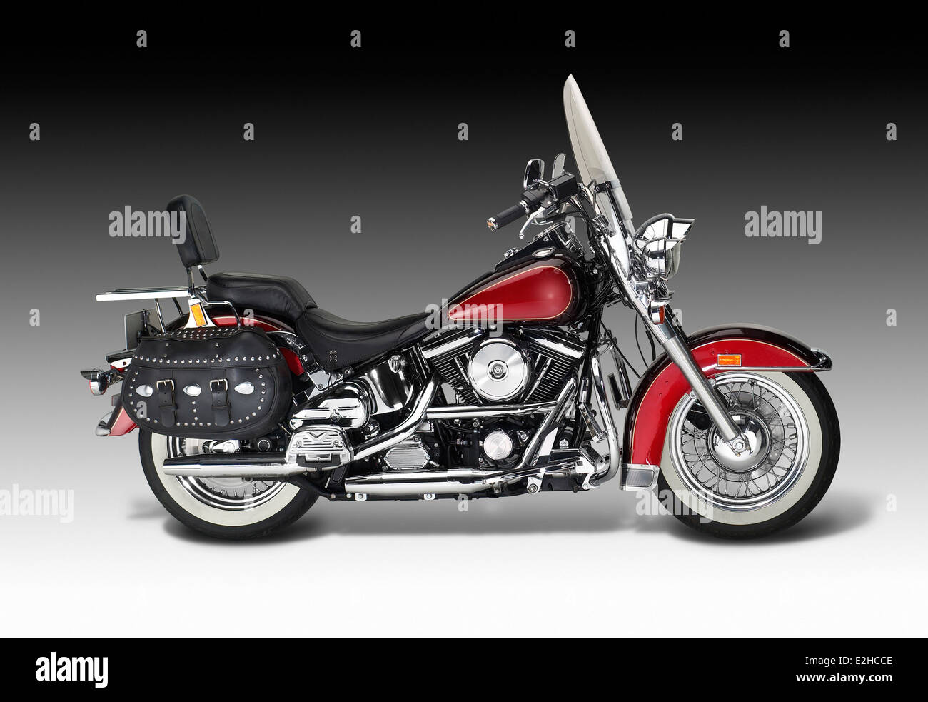 Vieille moto du broyeur de pente retour Photo Stock - Alamy