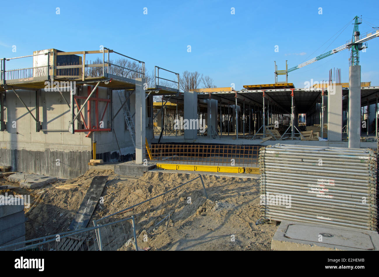 Photo du nouveau bâtiment en construction Banque D'Images