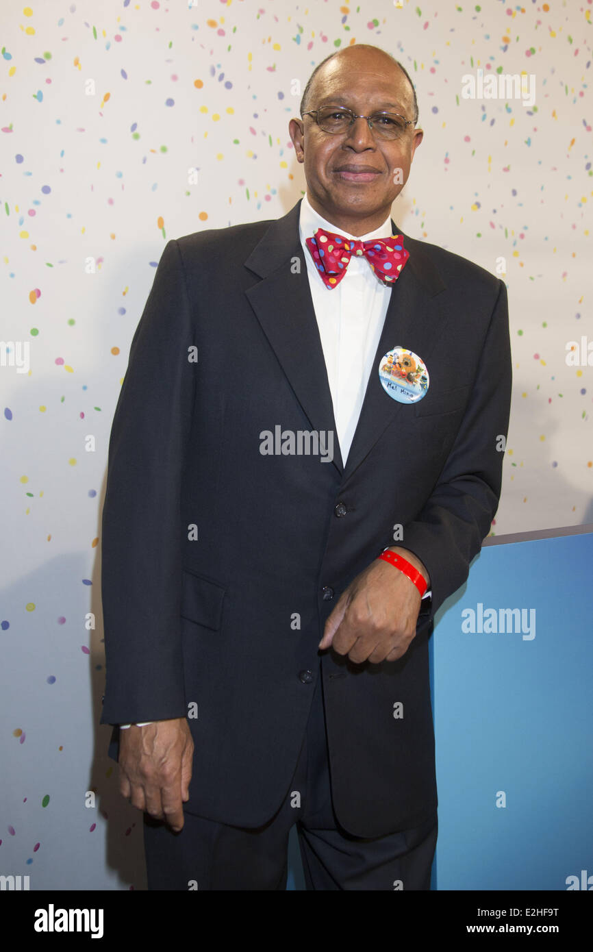 Melvin Ming célébrant le 40ème anniversaire de Sesame Street Sesamstrasse à NDR studios. Où : Hambourg, Allemagne Quand : 07 Jan 2013 Banque D'Images