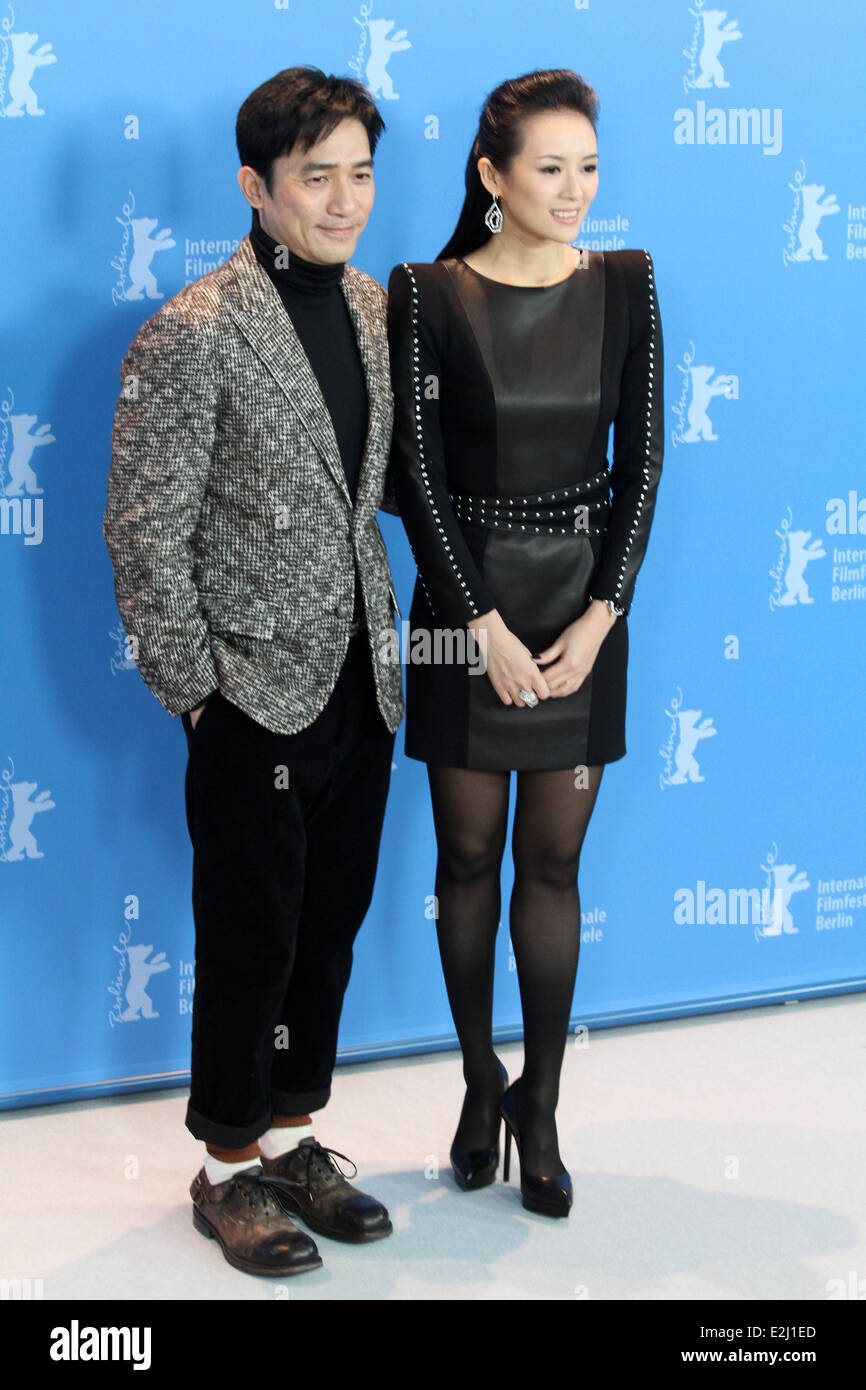 Zhang Ziyi und Tony Leung Chiu Wai au 63e Festival International du Film de Berlin (Berlinale) - Yi Dai Zong Shi/Le Grand Maître photocall - Grand Hyatt Hotel à Potsdamer Platz. Où : Berlin, Berlin, Allemagne Quand : 07 févr. 2013 Banque D'Images