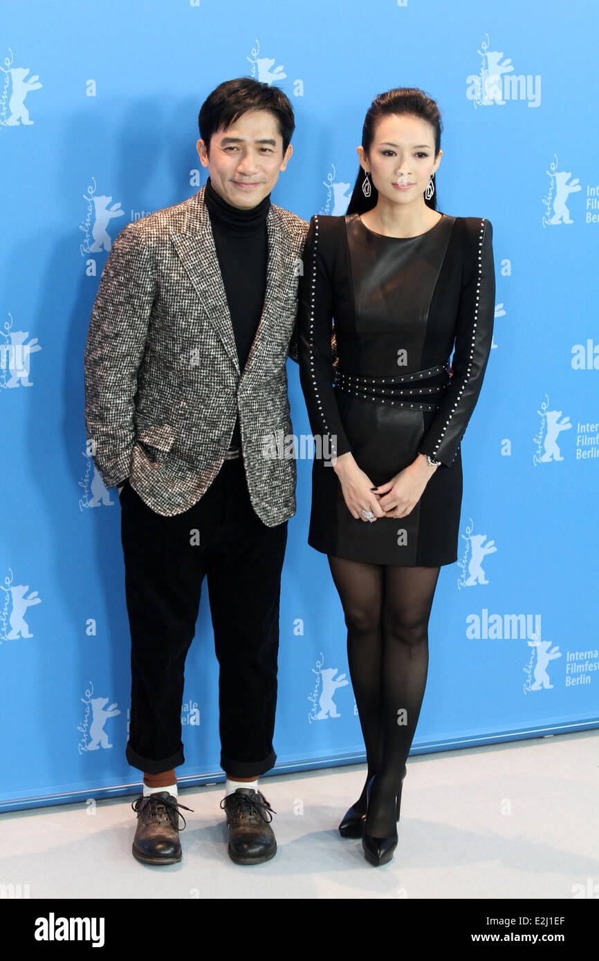 Zhang Ziyi und Tony Leung Chiu Wai au 63e Festival International du Film de Berlin (Berlinale) - Yi Dai Zong Shi/Le Grand Maître phot Banque D'Images