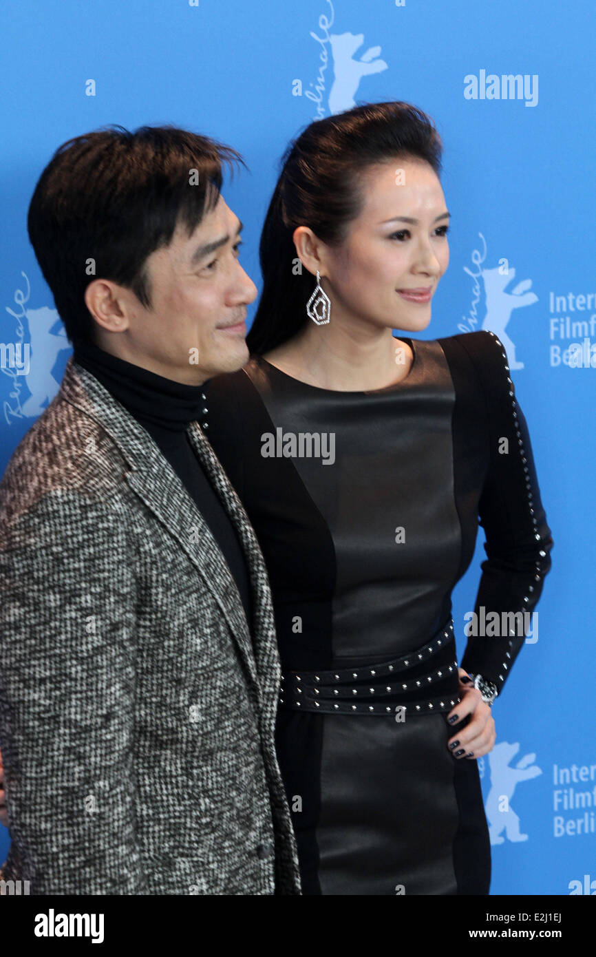 Zhang Ziyi und Tony Leung Chiu Wai au 63e Festival International du Film de Berlin (Berlinale) - Yi Dai Zong Shi/Le Grand Maître photocall - Grand Hyatt Hotel à Potsdamer Platz. Où : Berlin, Berlin, Allemagne Quand : 07 févr. 2013 Banque D'Images