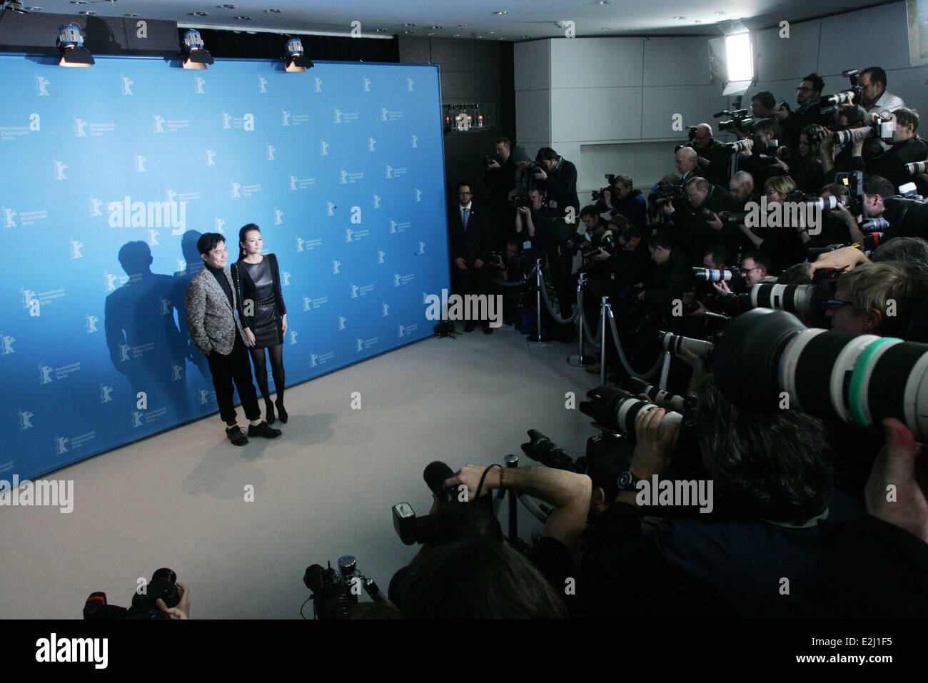 Tony Leung et Zhang Ziyi au 63e Festival International du Film de Berlin (Berlinale) - Yi Dai Zong Shi/Le Grand Maître photocall - Grand Hyatt Hotel à Potsdamer Platz. Où : Berlin, Berlin, Allemagne Quand : 07 févr. 2013 Banque D'Images