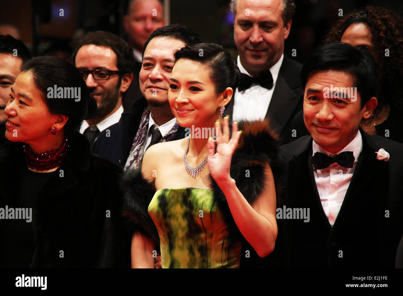 Zhang Ziyi et Tony Leung au 63e Festival International du Film de Berlin (Berlinale) - Yi Dai Zong Shi/Le Grand Maître premiere et ouverture du festival - Tapis Rouge/ Roter Teppich au Berlinale Palast de Potsdamer Platz à Mitte. Crédits : Eva Napp/WENN.com Où : Berlin, Allemagne Quand : 07 Oct 2013 Banque D'Images