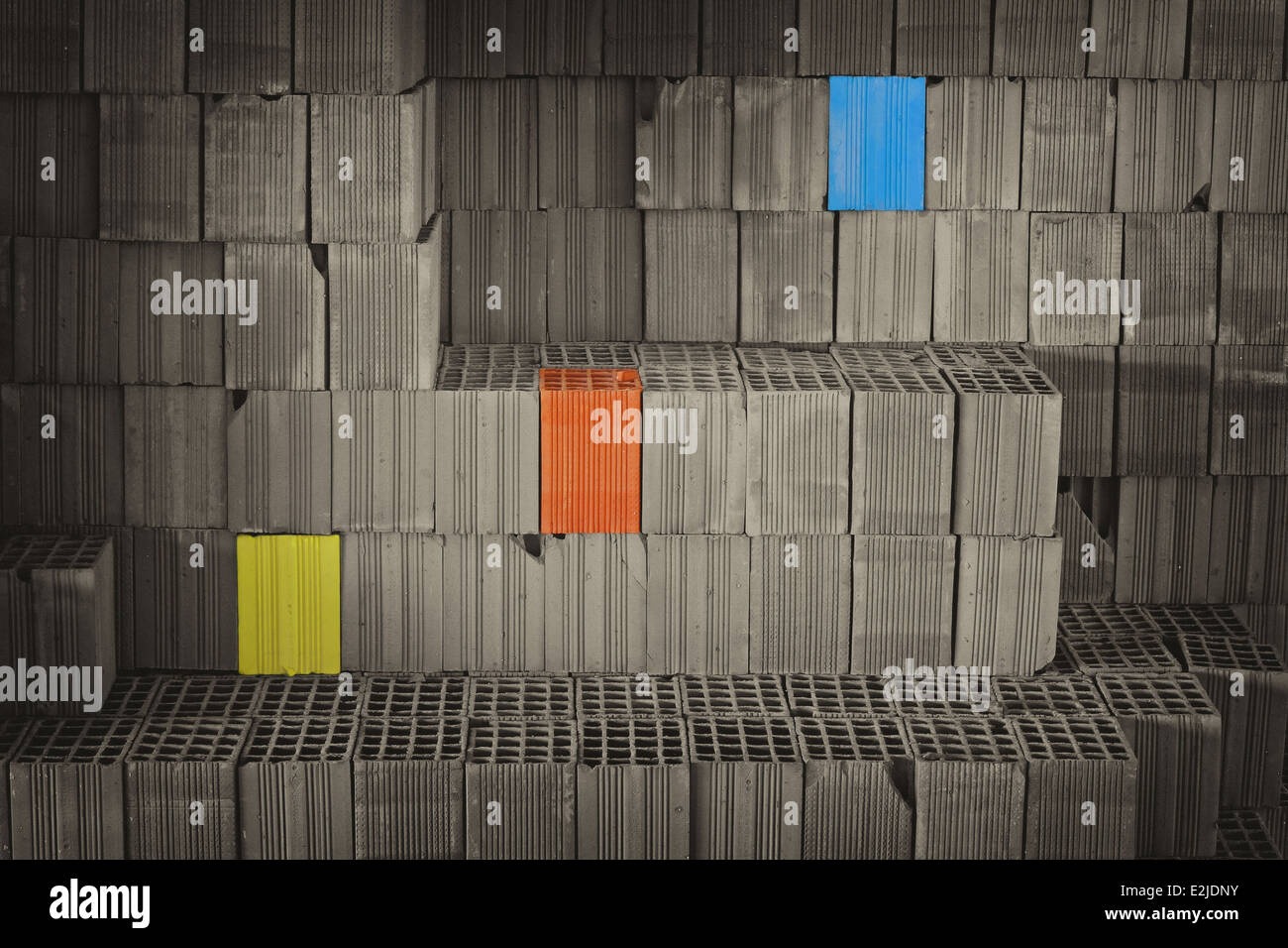 Être différent, de se démarquer de la foule Banque D'Images