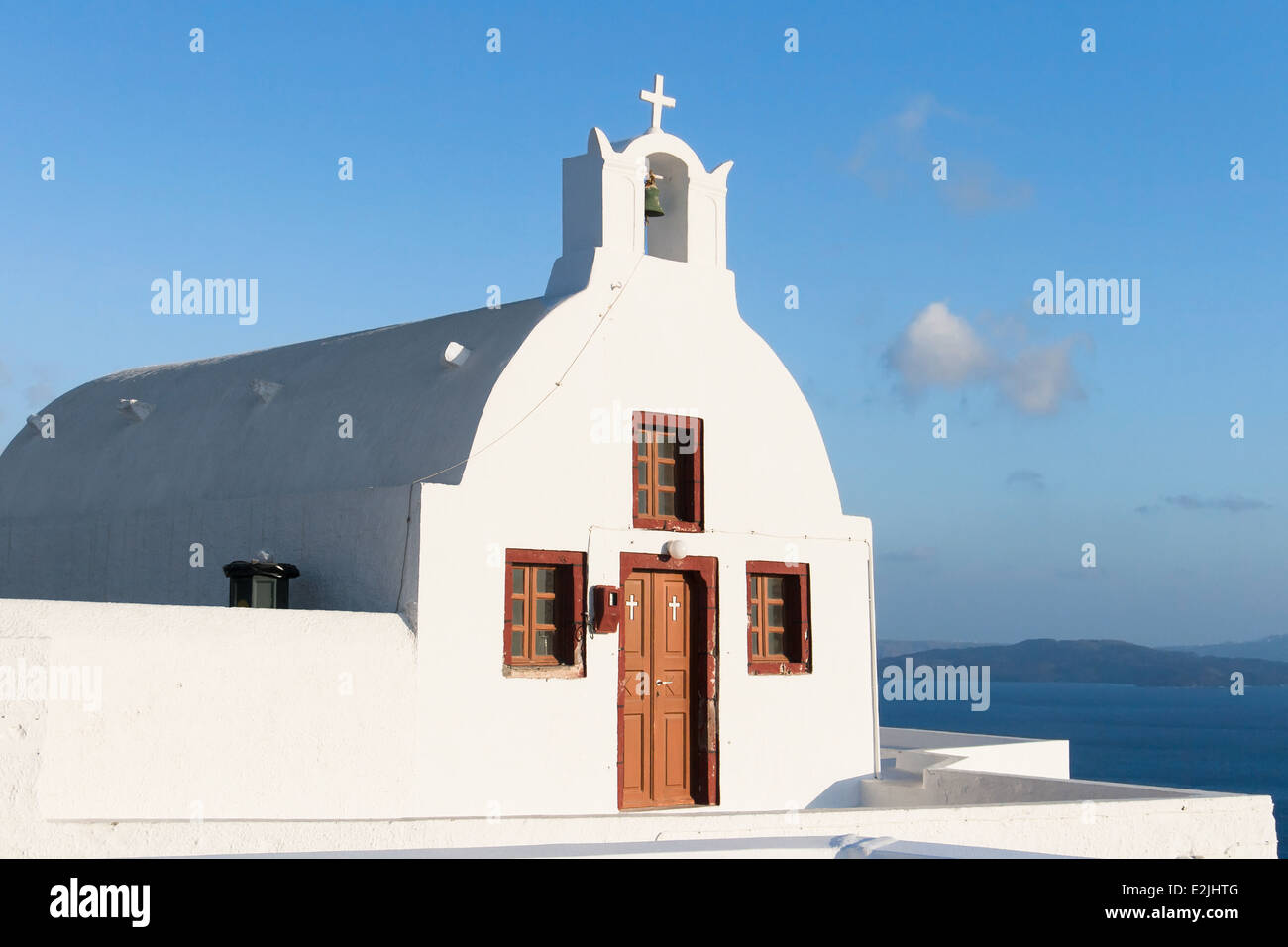 Petite chapelle à Oia, Santorini Banque D'Images
