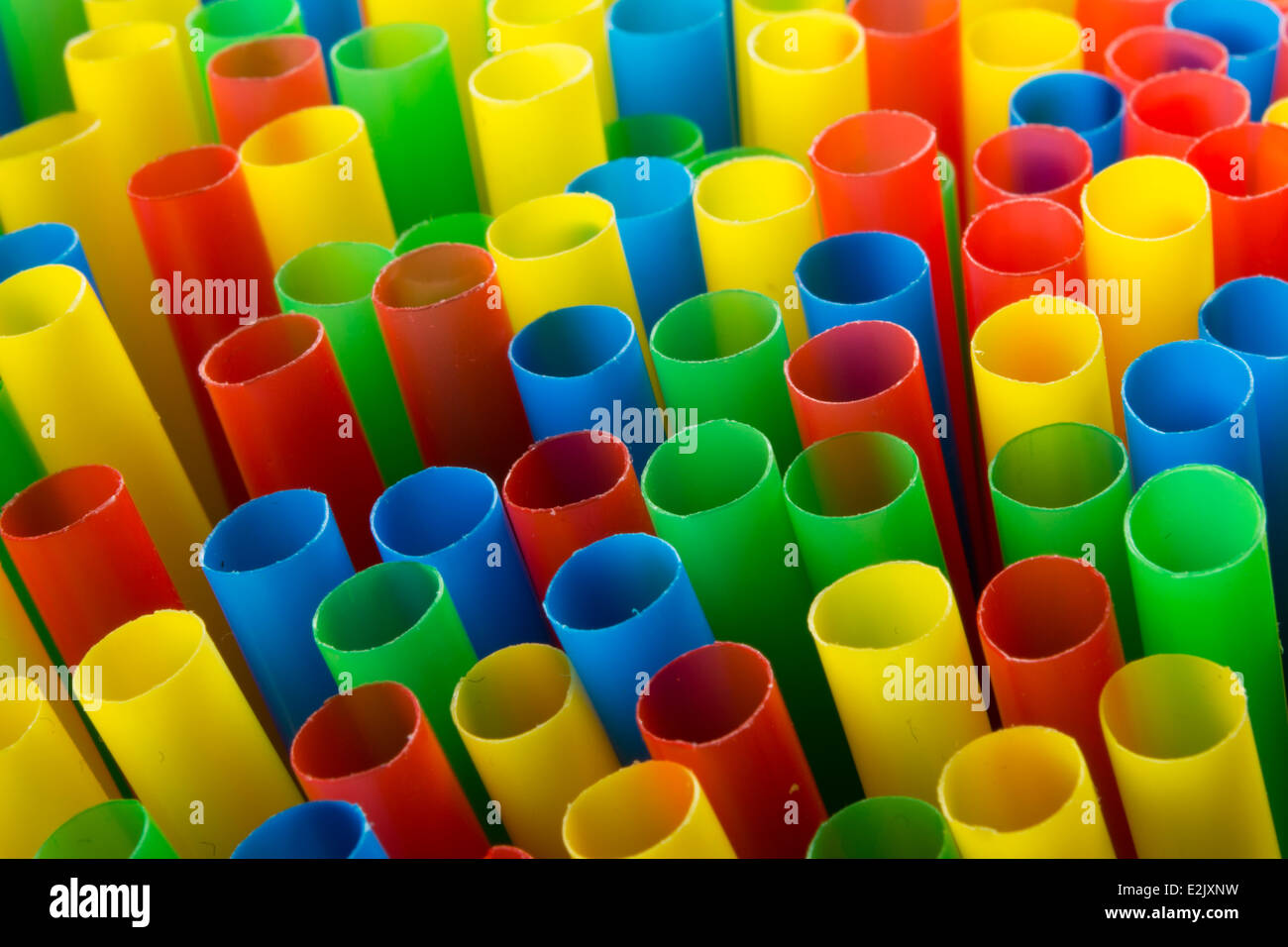 Pailles colorées Banque D'Images