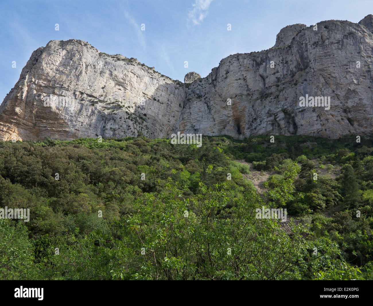 Colline près du village de St Guilhem le Désert, Hérault, sud de la France Banque D'Images