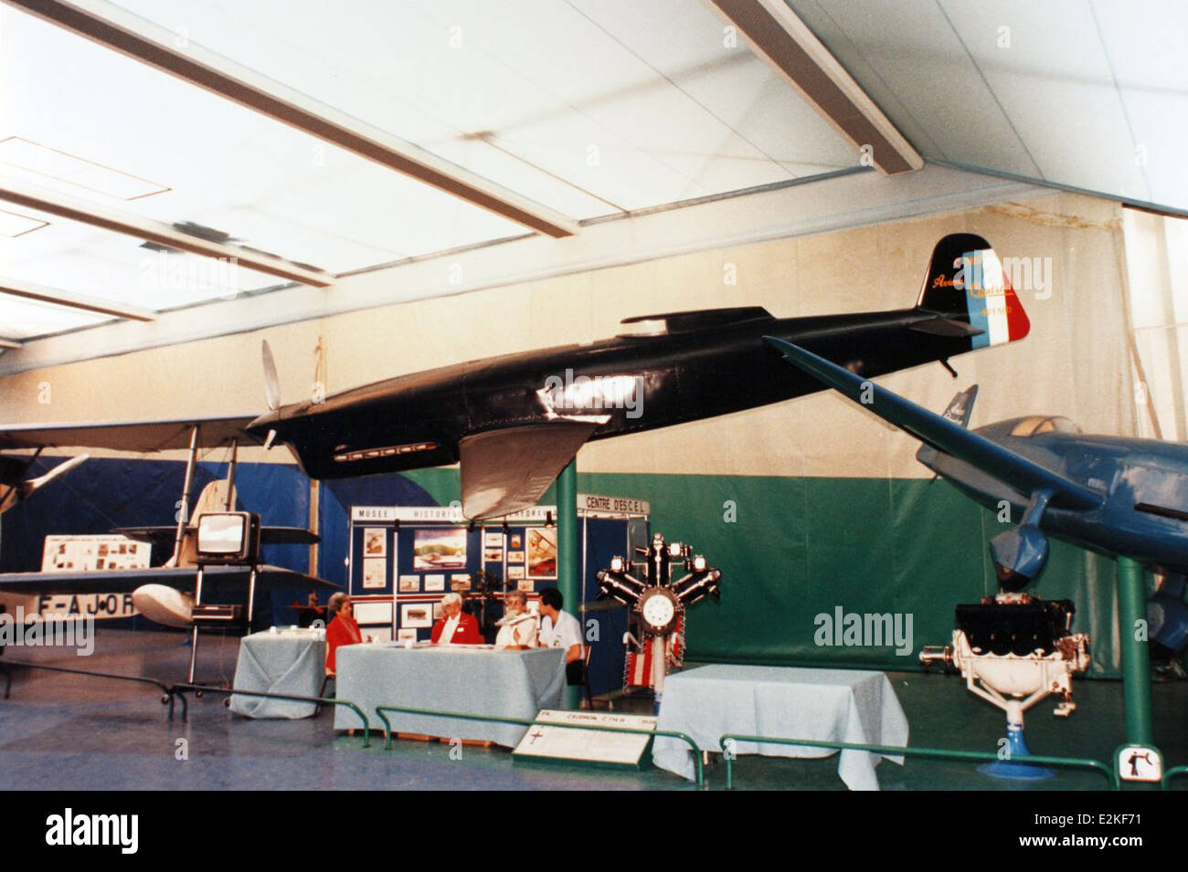 Le Caudron C.714R était un avion de chasse léger français, connu pour son utilisation dans les National Air races des années 1930. Cet avion, piloté par Charles Daniels, était connu pour sa maniabilité et faisait partie de l'histoire des courses aériennes européennes. Banque D'Images