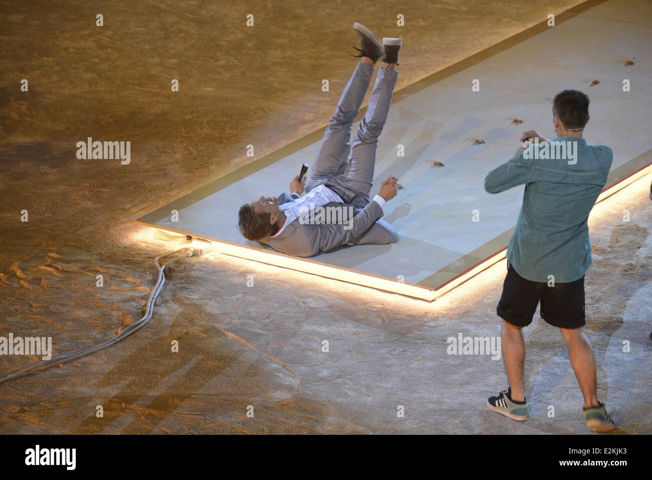 Sur l'Allemand ZDF TV show "Wetten Dass... ?' au Coliseo Balear. Où : Palma, Espagne Quand : 08 Juin 2013 Banque D'Images