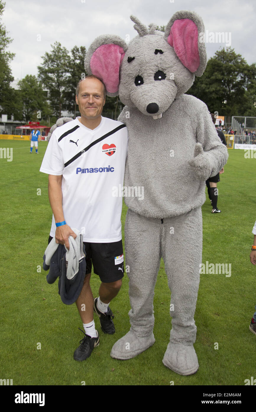 Joja Wendt à Kicken mit Herz charity match de soccer au Stade Hoheluft. Où : Hambourg, Allemagne Quand : 11 août 2013 Banque D'Images