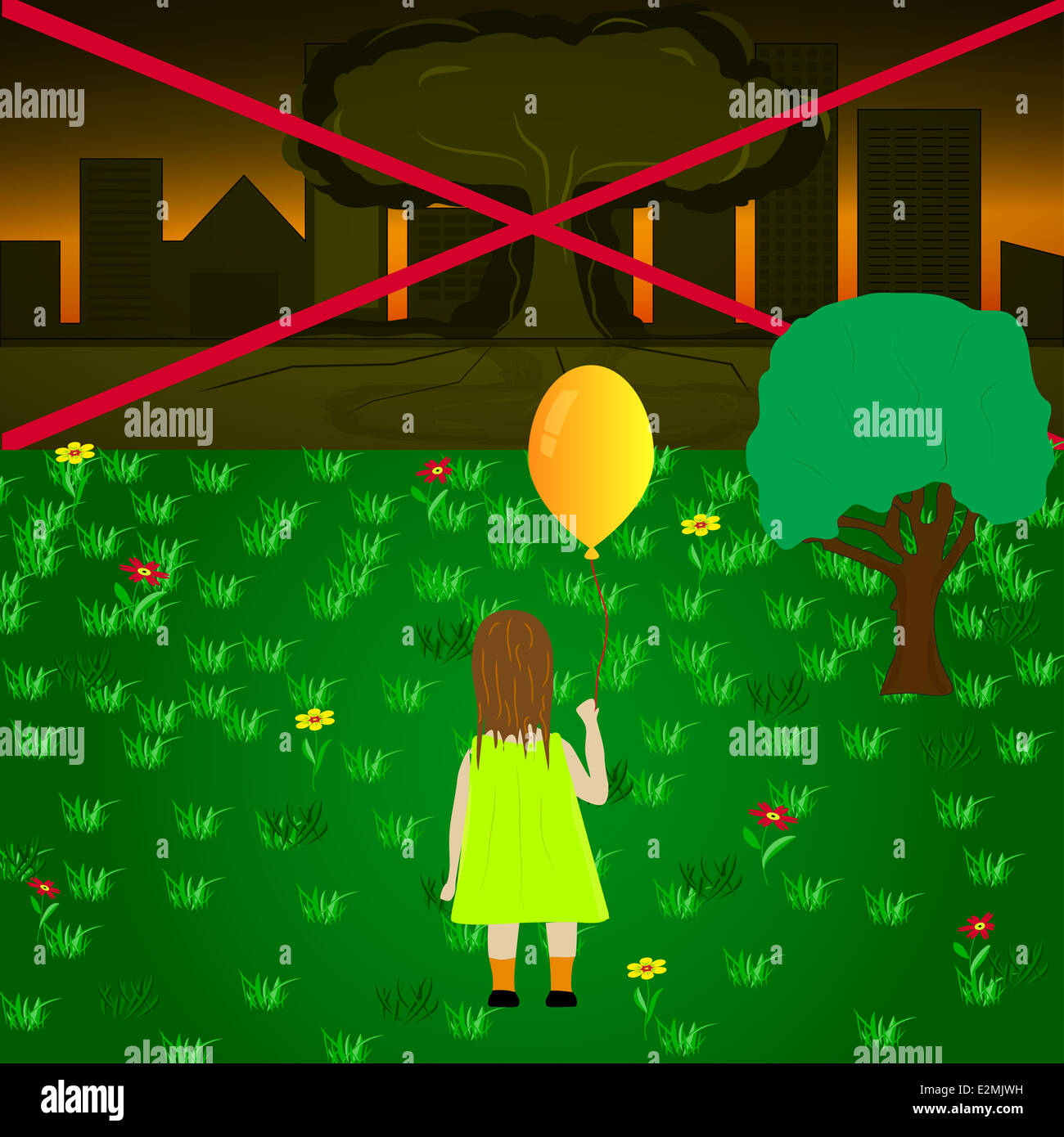 Pas de guerre Banque D'Images