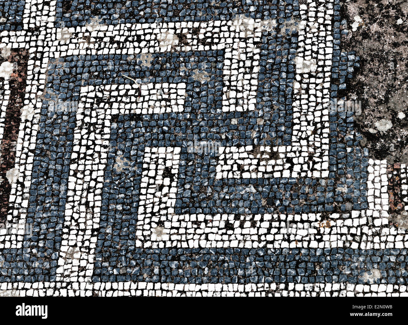 Mosaïque à l'île de Kos en Grèce Banque D'Images