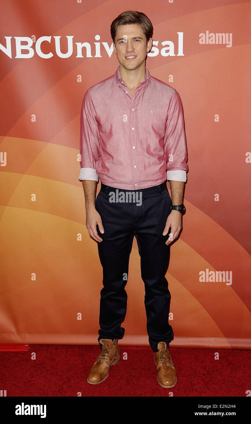 NBCUniversal's 'hiver 2013 TCA Tour' Jour 2 à l'hôtel Langham avec : Aaron Tveit Où : Pasadena, CA, USA Date : 07 Jan 2013 Banque D'Images