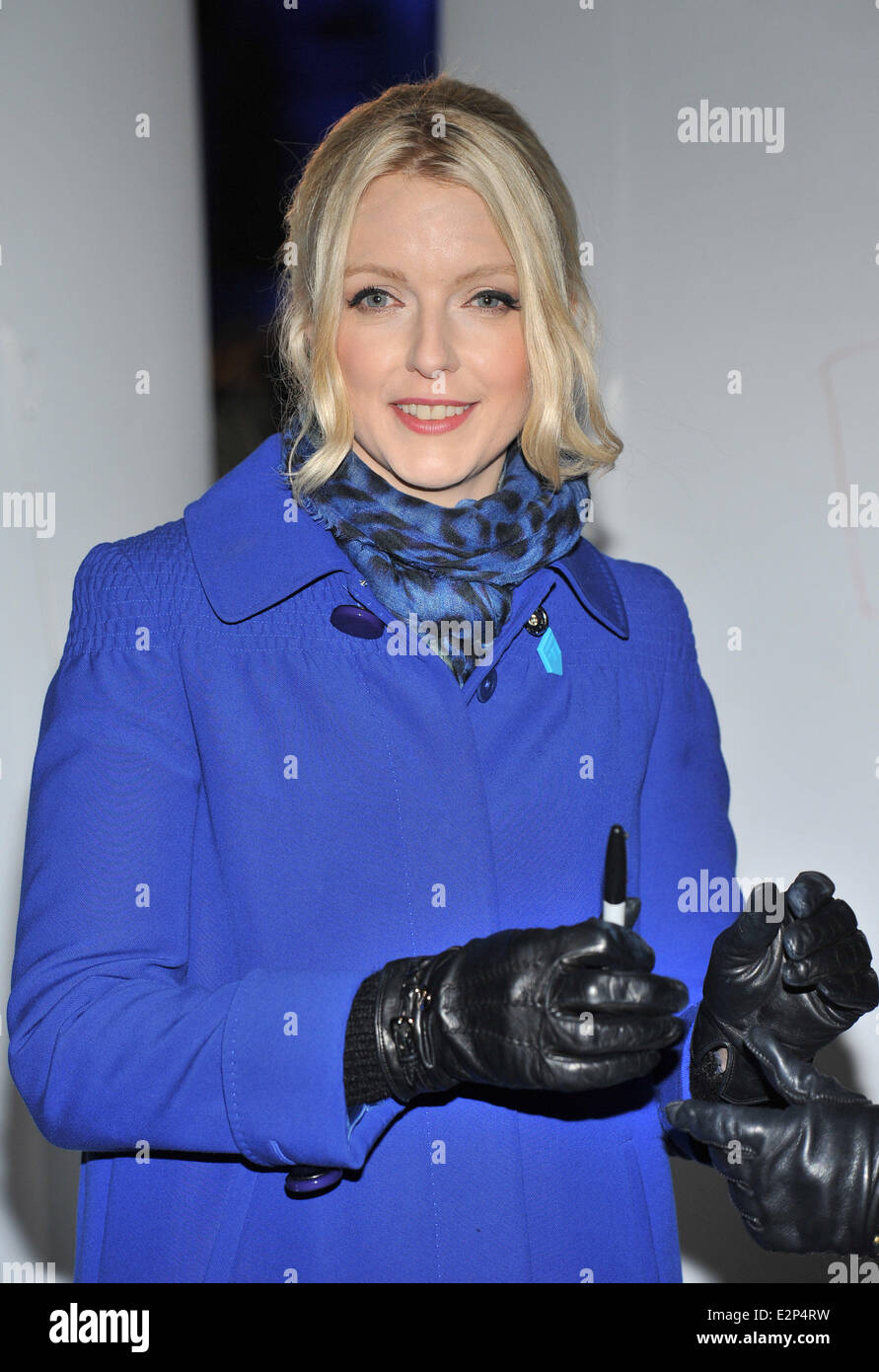 "Si - assez de nourriture pour tout le monde' Twitter lancement de la campagne de charité événement tenu à Somerset House - arrivées. Avec : Lauren Laverne Où : London, Royaume-Uni Quand : 23 Jan 2013 Banque D'Images