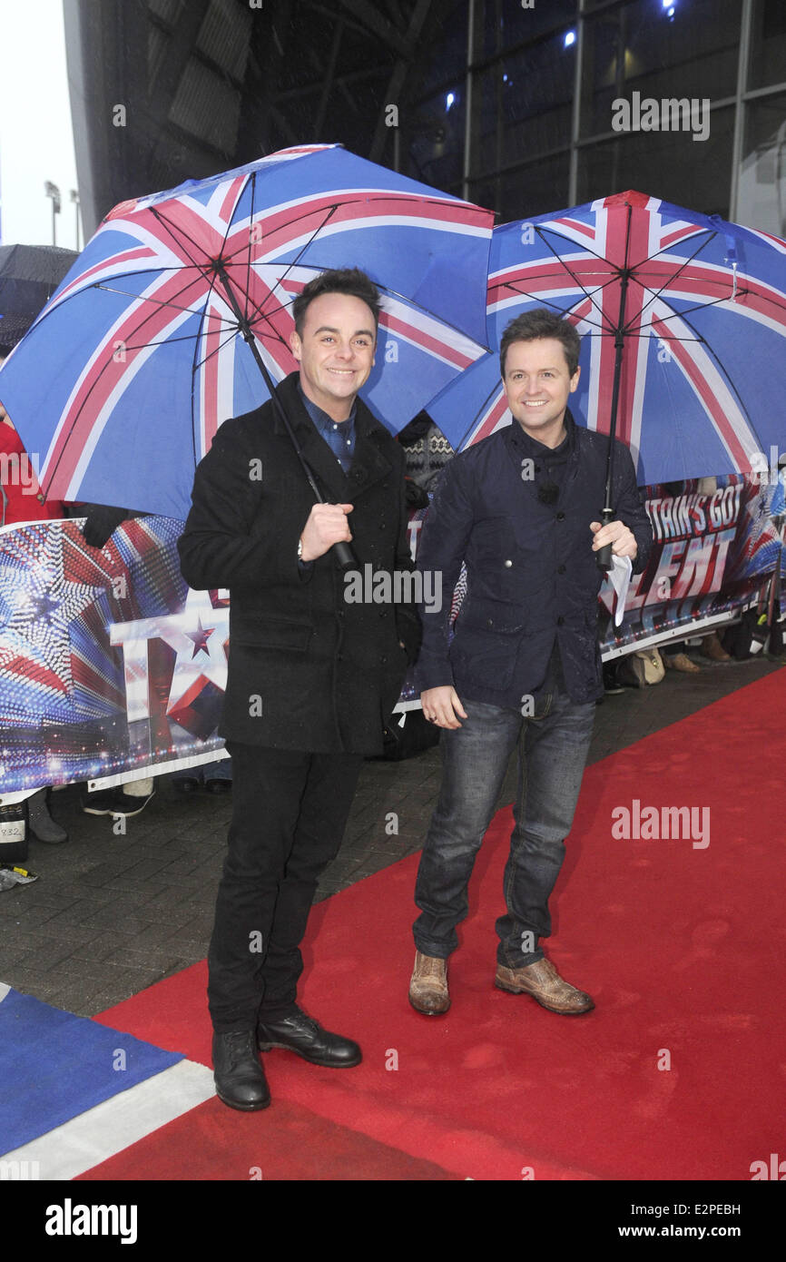 'Britain's Got Talent" auditions Les juges tenue à Clyde Auditorium dispose d''Ant et Dec Où : Glasgow, Scotland, United Kingdo Banque D'Images 'Britain's Got Talent" auditions Les juges tenue à Clyde Auditorium dispose d''Ant et Dec Où : Glasgow, Scotland, United Kingdo Banque D'Images