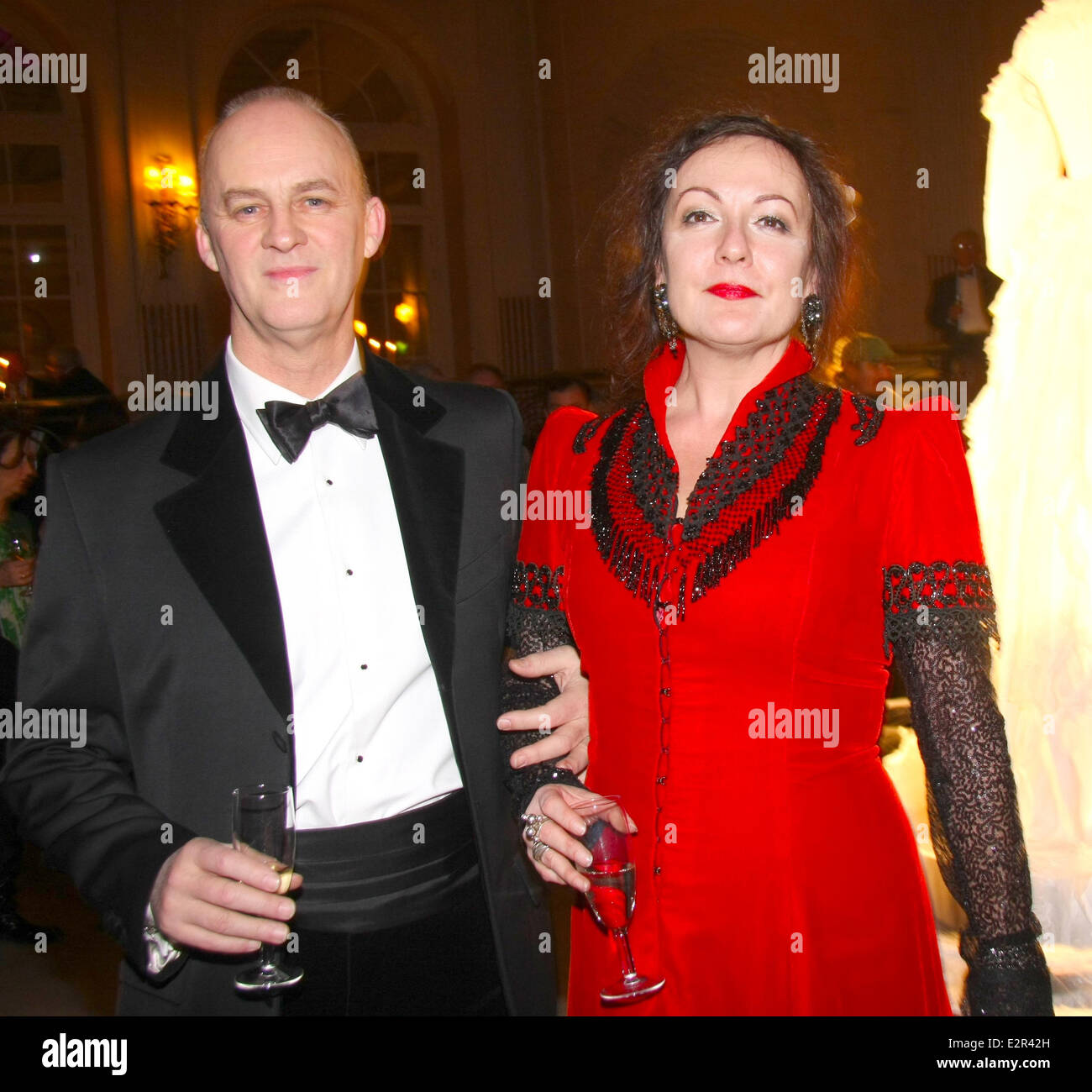 De grandes attentes gala tenu à l'hôtel Waldorf, Aldwych - à l'intérieur comprend : Annie Gosney Tim McInnerny,où : London, Royaume-Uni Quand : 07 févr. 2013 Banque D'Images