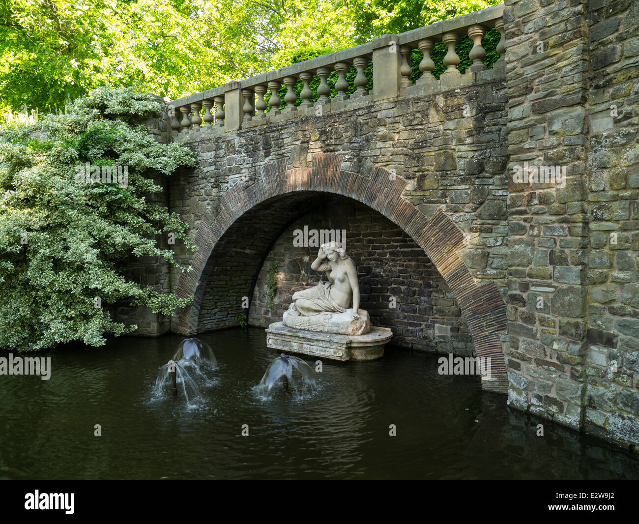 Sabrina dans Quarry Park, Shrewsbury, Shropshire, Angleterre Banque D'Images