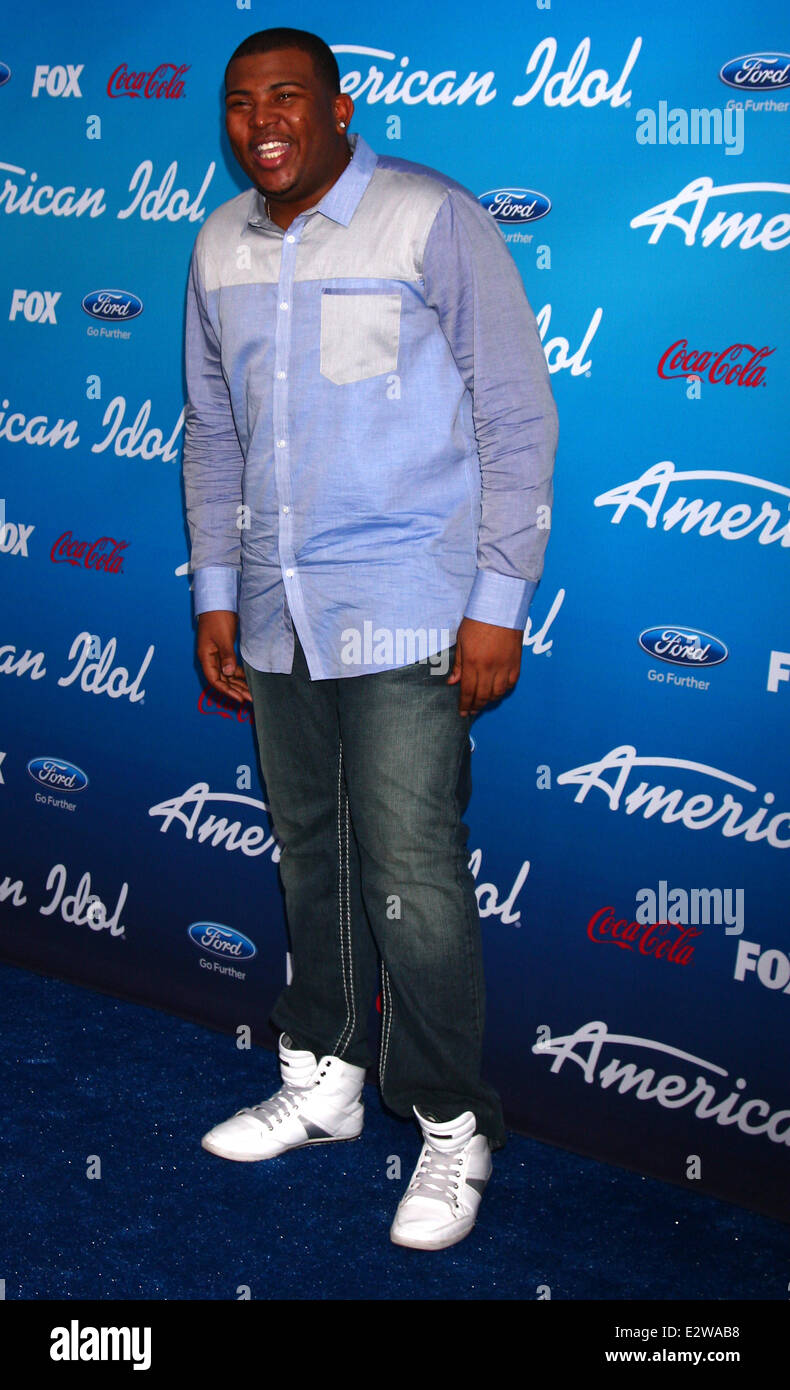 FOX 'American Idol' parti finalistes du Grove comprend : Curtis Finch Jr. Où : Los Angeles, California, United States Quand : 07 Mars 2013 Banque D'Images