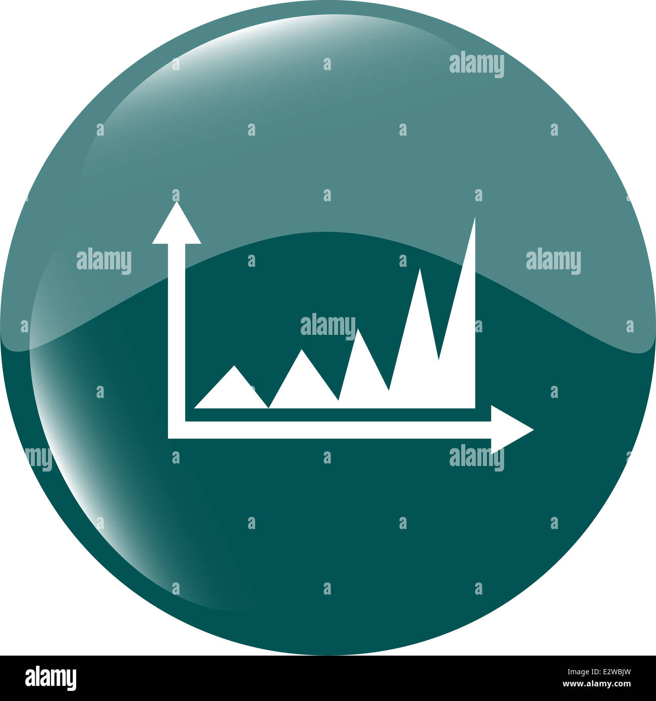 Icône Diagramme Bouton web, concept d'entreprise Banque D'Images