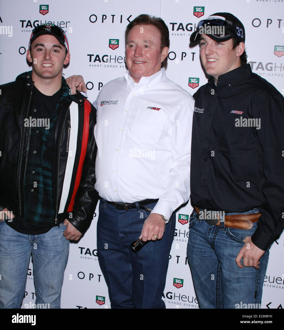 Richard Childress légende Nascar Racing et ses petits-fils Austin et Ty Dillon répondent à leurs fans au Venetian Hotel and Casino Banque D'Images