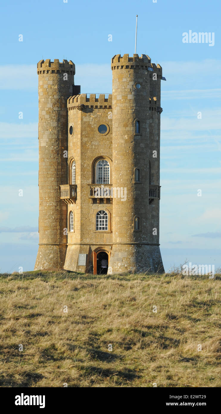 Broadway Tower est une folie Capability Brown situé près du village de Broadway dans les Cotswolds, Worcestershire, Angleterre, RU Banque D'Images