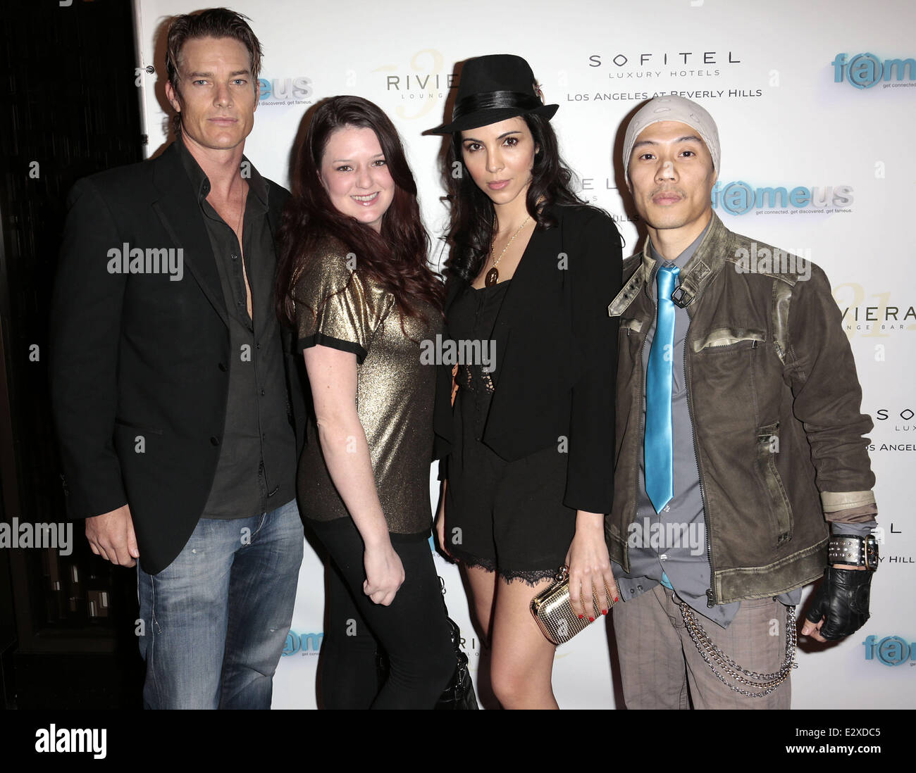 Jamie Ricci Le tapis rouge de la soirée de lancement de 'Fameus' Smart Phone App à ...