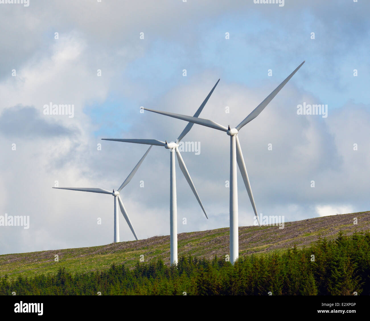 Éoliennes. Clyde Wind Farm, Abington, South Lanarkshire, Écosse, Royaume-Uni, Europe. Banque D'Images