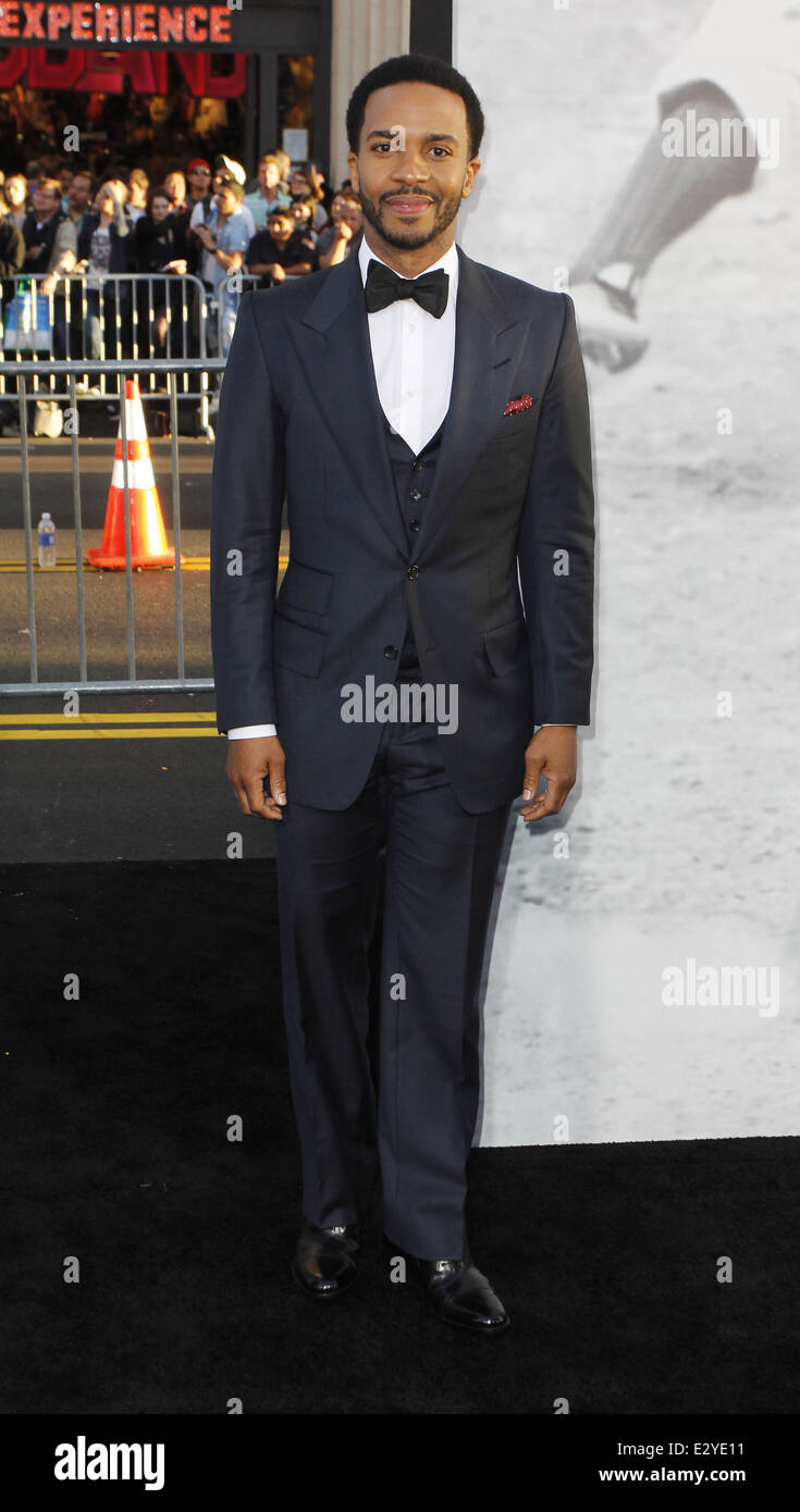 '42 L'histoire vraie d'une légende américaine" Los Angeles premiere at Théâtre chinois de Grauman. Avec : Andre Holland Où : New York Banque D'Images