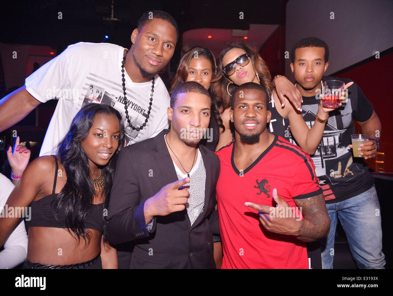 Darrin Henson Denyce Lawton et l'hôte d'une célébration d'anniversaire au Club jouer avec : Carlos Dunlap, Alens,Anty Jeromy Miles Où : Miami Beach, Florida, United States Quand : 04 mai 2013 Banque D'Images