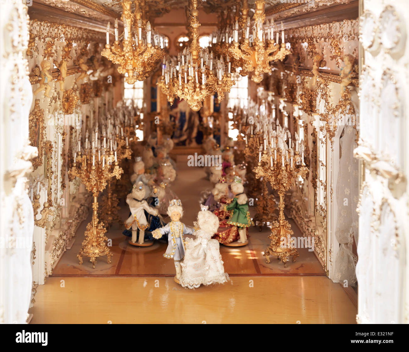 Le thème de la renaissance Française avec des danses de bal de la maison de personnes Banque D'Images