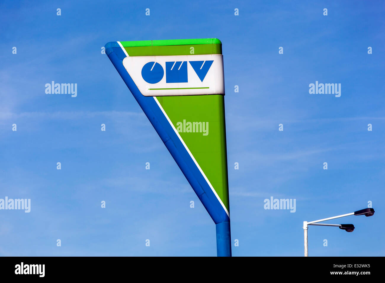 La station d'essence OMV logo sign Banque D'Images