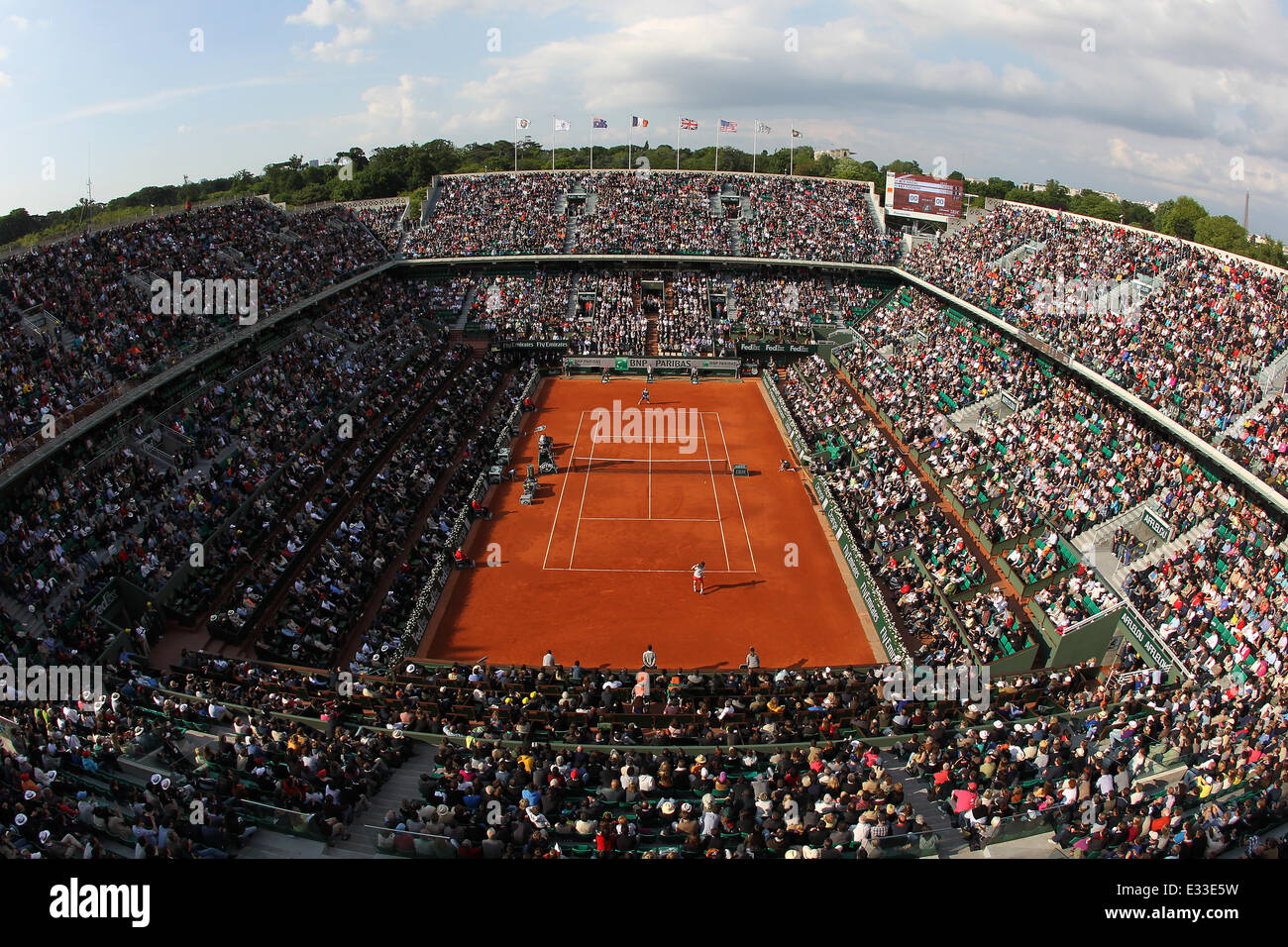 2013 Roland Garros - Jour 7 - Rafael Nadal vs Fabio Fognini Où : PARIS, France Quand : 01 Juin 2013 Banque D'Images