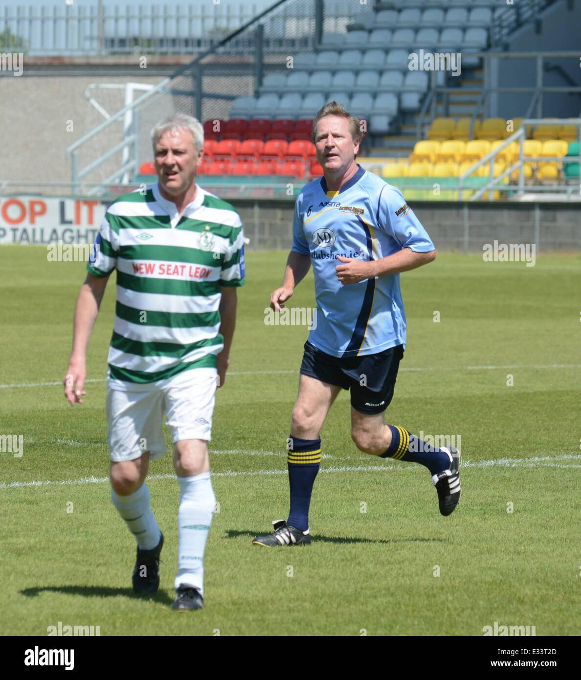 Bernard Dunne Celebrity classique de football Shamrock Rovers vs All Stars à Tallaght Stadium comprend : Ronnie Whelan Où : Dublin, Irlande Quand : 08 Juin 2013 Banque D'Images