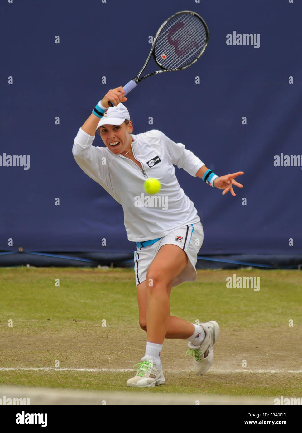 L'Aegon Tennis - Tournoi classique Edgbaston Priory Club - Francesca Schiavone vs Marina Erakovic Marina Erakovic en vedette : où : Birmingham, Royaume-Uni Quand : 13 Juin 2013 Banque D'Images