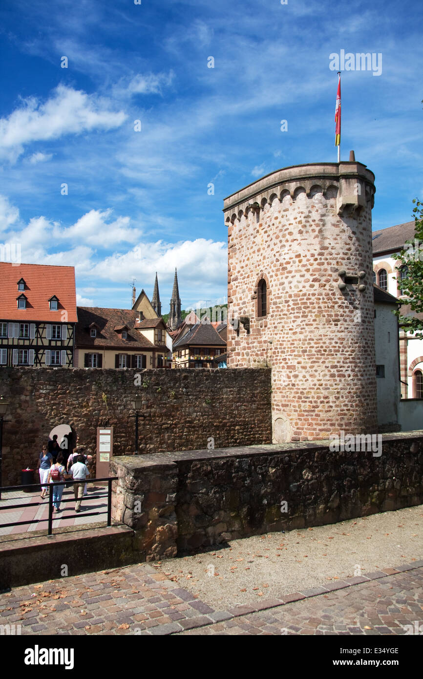 Remparts d'Obernai en France Banque D'Images