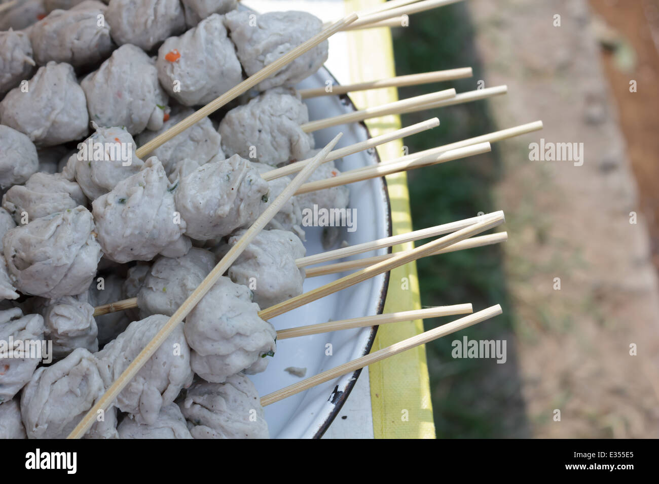 La viande grillée ball Banque D'Images