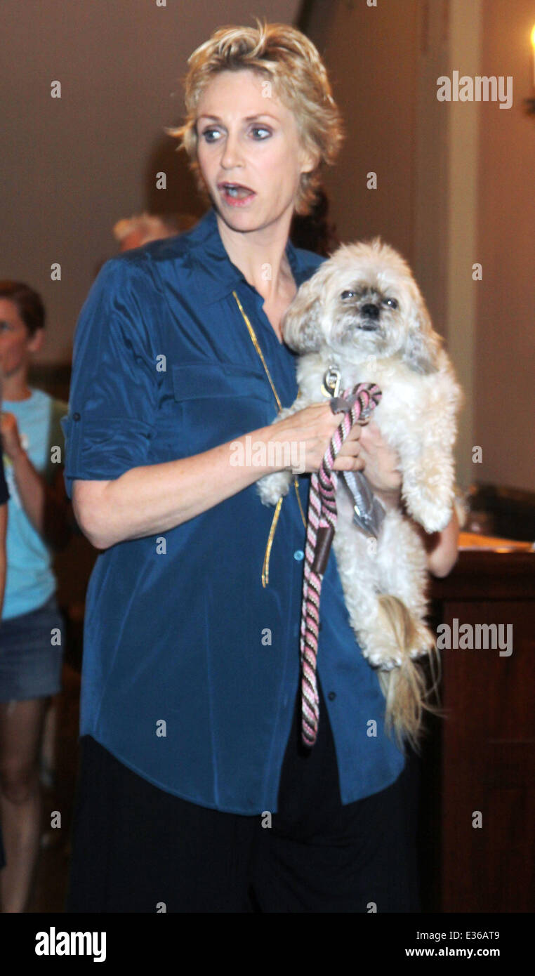 La 15e édition de l'écorces de Broadway à Shubert Alley avec : Jane Lynch Où : New York, United States Quand : 13 août 2013 Banque D'Images