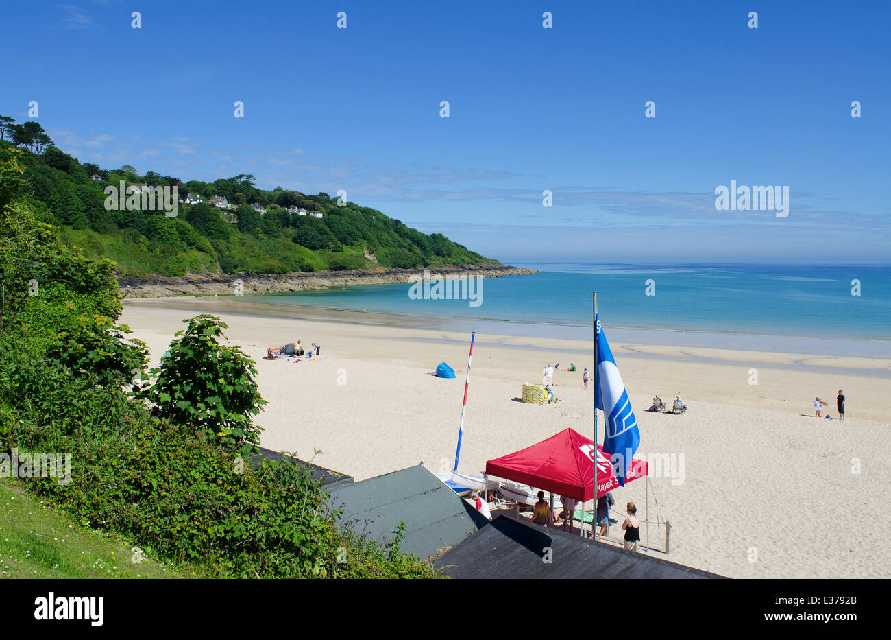 Au début de l'été à Carbis Bay près de St.Ives à Cornwall, UK Banque D'Images
