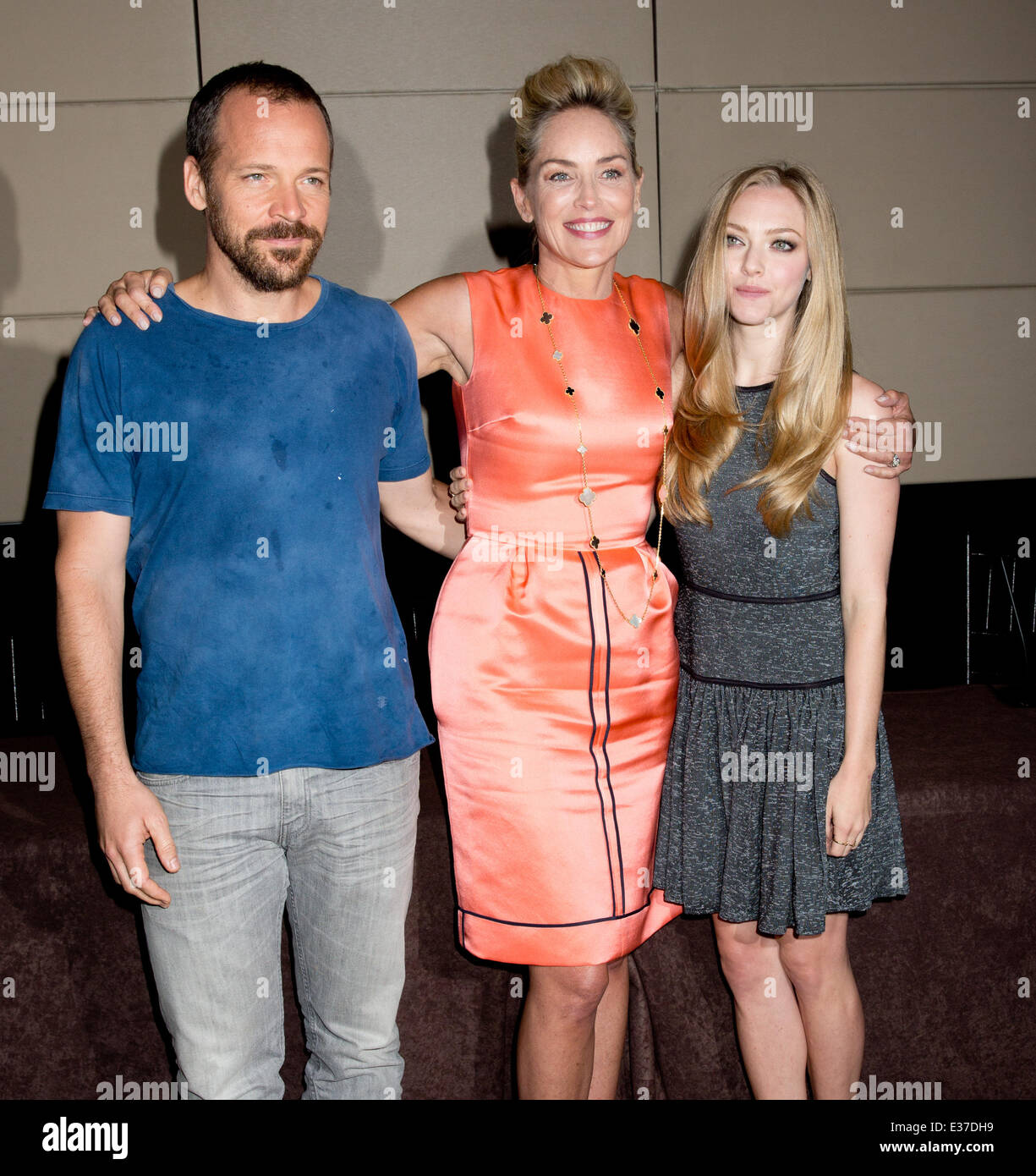 NYC Lovelace Conférence de presse : Peter Sarsgaard,Sharon Stone,Amanda Seyfried Où : New York, NY, United States Quand : 30 juillet 2013 Banque D'Images