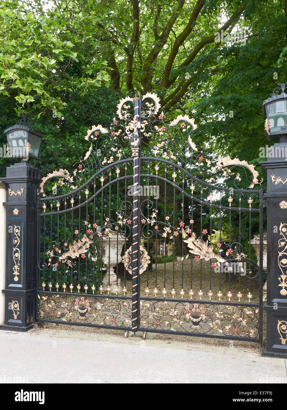 Porte de fer à Chester Cheshire UK Banque D'Images