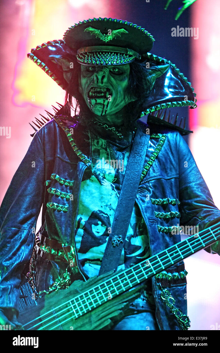 Rob Zombie effectue pendant le Festival Mayhem 2013 au Florida State Fairgrounds comprend : Piggy D. où : Tampa, FL, United States Quand : 01 août 2013 Banque D'Images