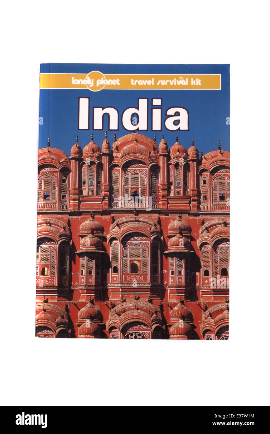 Un guide de voyage Lonely Planet de l'Inde. Banque D'Images