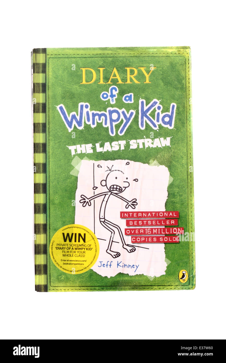 La Children's book Good Carma Kid - La dernière paille par Jeff Kinney Banque D'Images