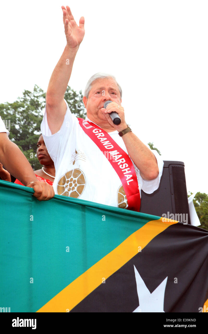 46e Journée West Indian Carnival à Crown Heights, Brooklyn comprend : Marty Markowitz Où : Brooklyn, New York, United States Quand : 02 août 2013 Banque D'Images